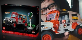 LEGO lançará o conjunto Jeep Wrangler de Jurassic Park