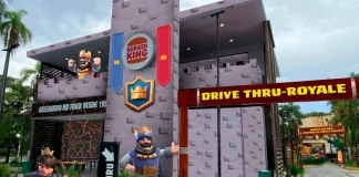 Clash Royale invade Burger King da Praça Panamericana, em SP