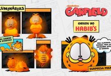 Coleção de luminárias do Garfield no Habib’s