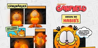 Coleção de luminárias do Garfield no Habib’s