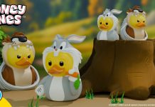Os personagens Bugs Bunny e Taz dos Looney Tunes se juntam à linha Tubbz