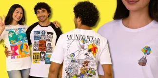 Loja da Mundo Pixar lança três camisetas exclusivas inspiradas no Rio de Janeiro