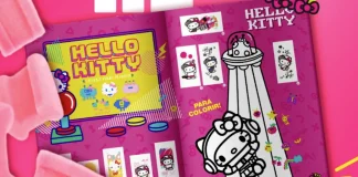 Buzzy leva a nostalgia da Hello Kitty para casa com álbum gratuito e diversão garantida