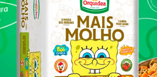 Orquídea lança macarrão Bob Esponja no Brasil