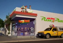 Toy Story 5 ganha campanha especial da Papa Johns com unidades pop-up do Pizza Planet