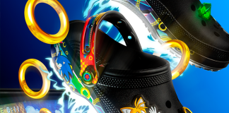 Sega e Crocs revelam novos tamancos e acessórios Jibbitz do Sonic Classic
