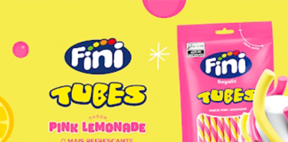 Fini inova com sabor surpreendente no lançamento de Tubes Pink Lemonade e amplia a linha Desenrola & Estika