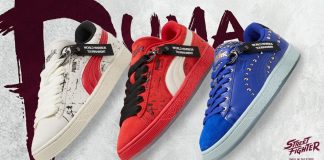PUMA lança coleção de tênis inspirada em Street Fighter com Ryu, Ken e Chun-Li