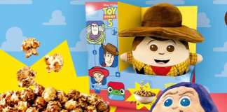 Cacau Show lança pipoca de Toy Story com pelúcias de Buzz e Woody