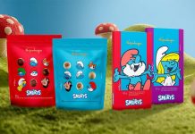 Kopenhagen lança linha de chocolates inspirada nos Smurfs