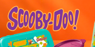 Tupperware lança coleção de Scooby-Doo com garrafa, pote e lancheira