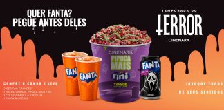 Cinemark lança combo especial de Halloween com Pipoca Mais Fini Terror Azedinho e Fanta Ghost Face Punch