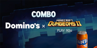 Domino’s e Minecraft Dungeons II lançam combo especial com pizza quadrada e itens exclusivos