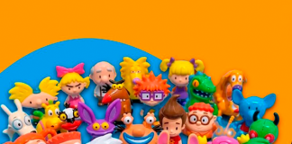 Bimbo lança miniaturas colecionáveis da Nickelodeon com personagens de desenhos clássicos