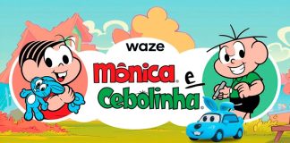 Waze ganha vozes de Mônica e Cebolinha e carro inspirado no Sansão