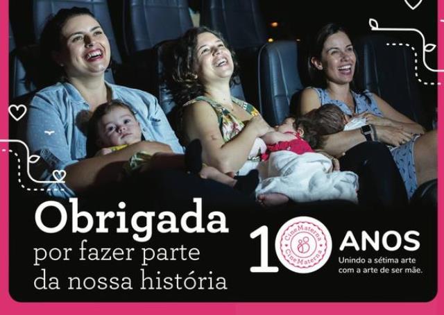 Shopping Vila Olímpia celebra 10 anos da CineMaterna