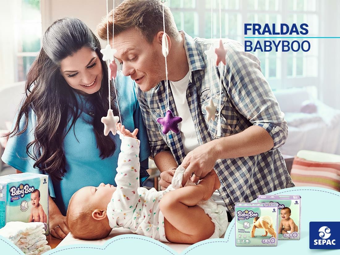 3ª edição Expo Bebê&Gestante com as fraldas Baby Boo