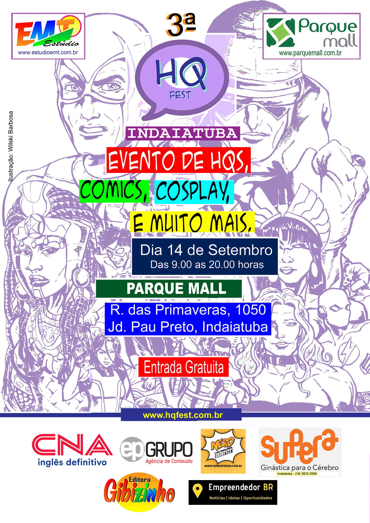 3ª HQ Fest leva 70 quadrinhistas para Indaiatuba