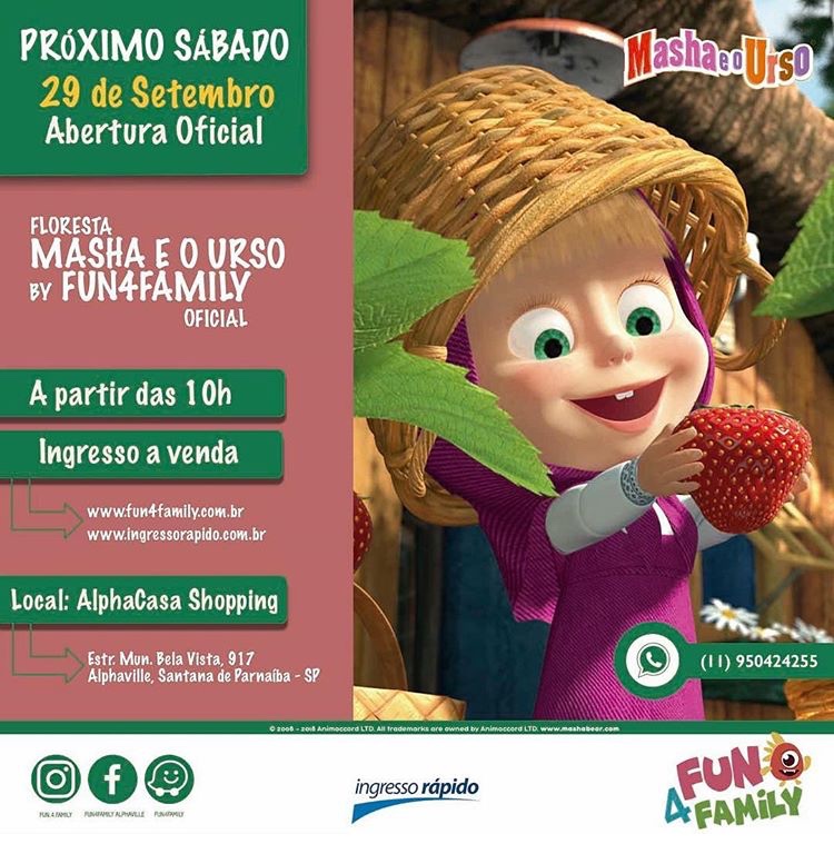 Inauguração Floresta Masha e o Urso by Fun4Family