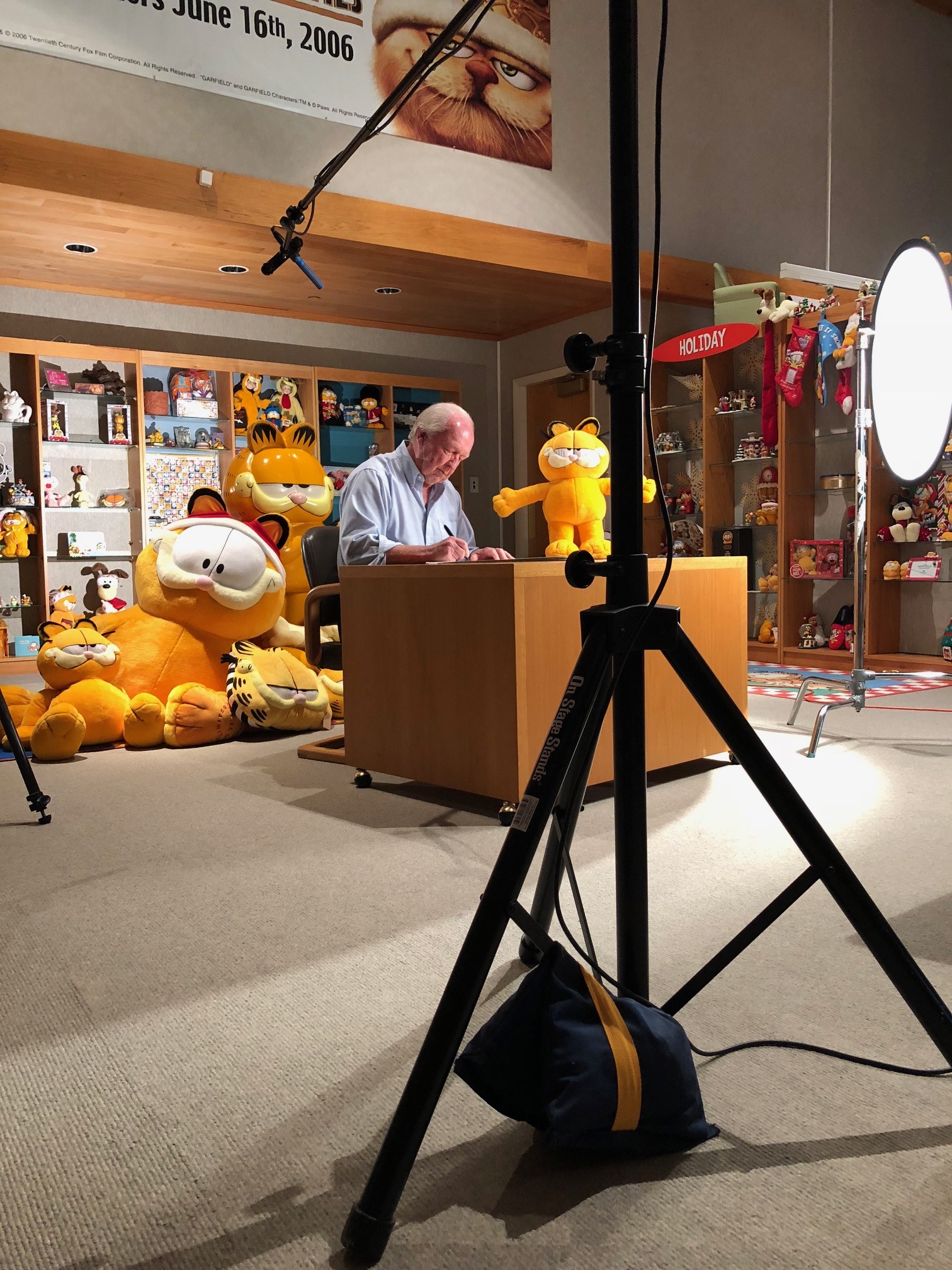 Jim Davis envia Garfield à exposição ‘Quadrinhos’, no MIS