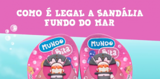Ipanema traz nova sandália Mundo Bita fundo do mar