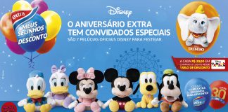 Extra celebra aniversário de 30 anos com pelúcias Disney