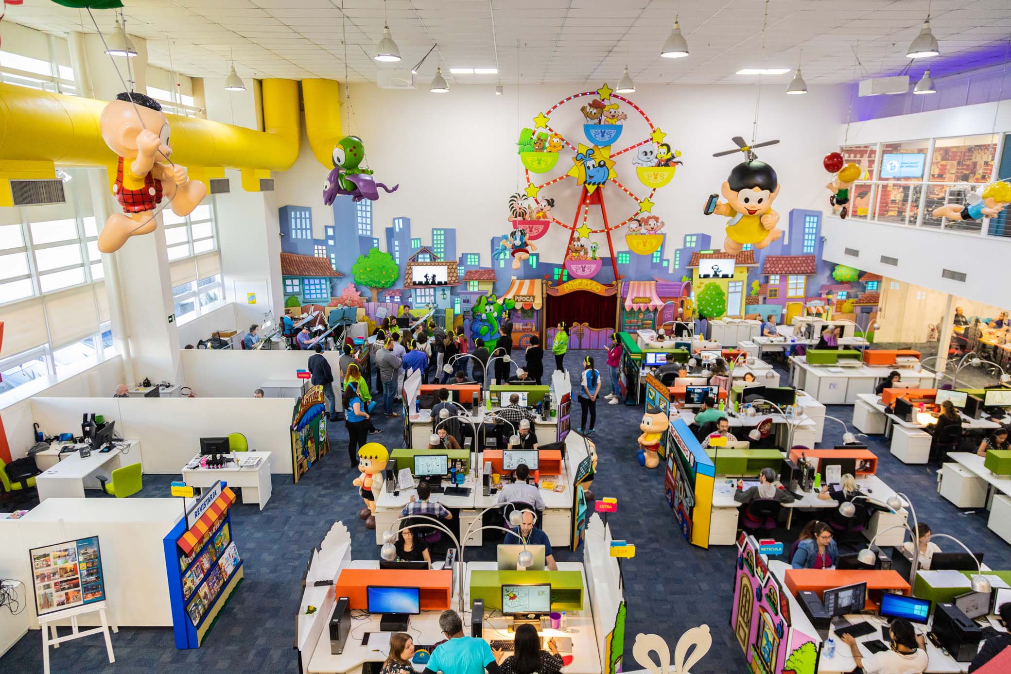 Visitas aos Estúdios da Mauricio de Sousa Produções durante as férias