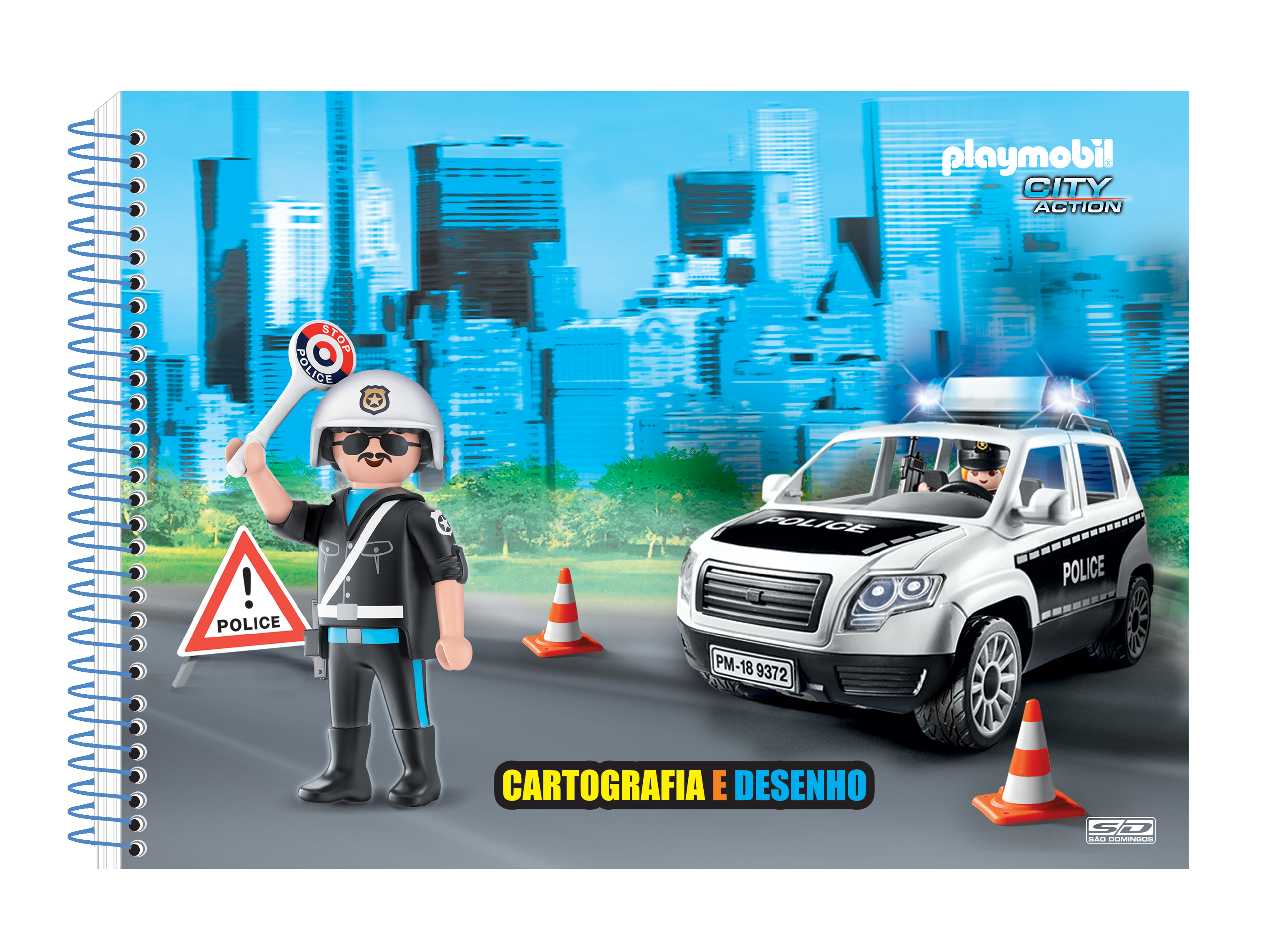 Playmobil: diversão garantida com cadernos São Domingos