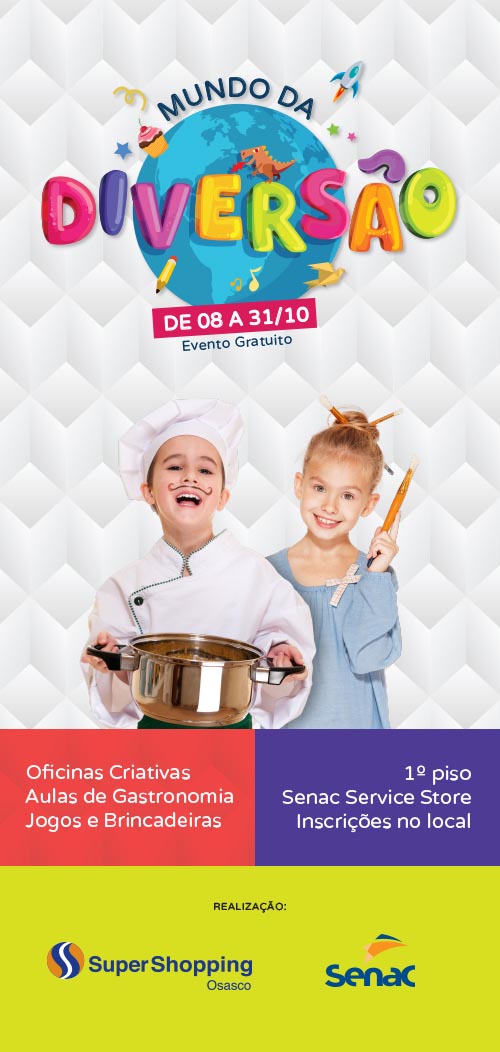 Ainda dá tempo de participar das oficinas do SuperShopping Osasco