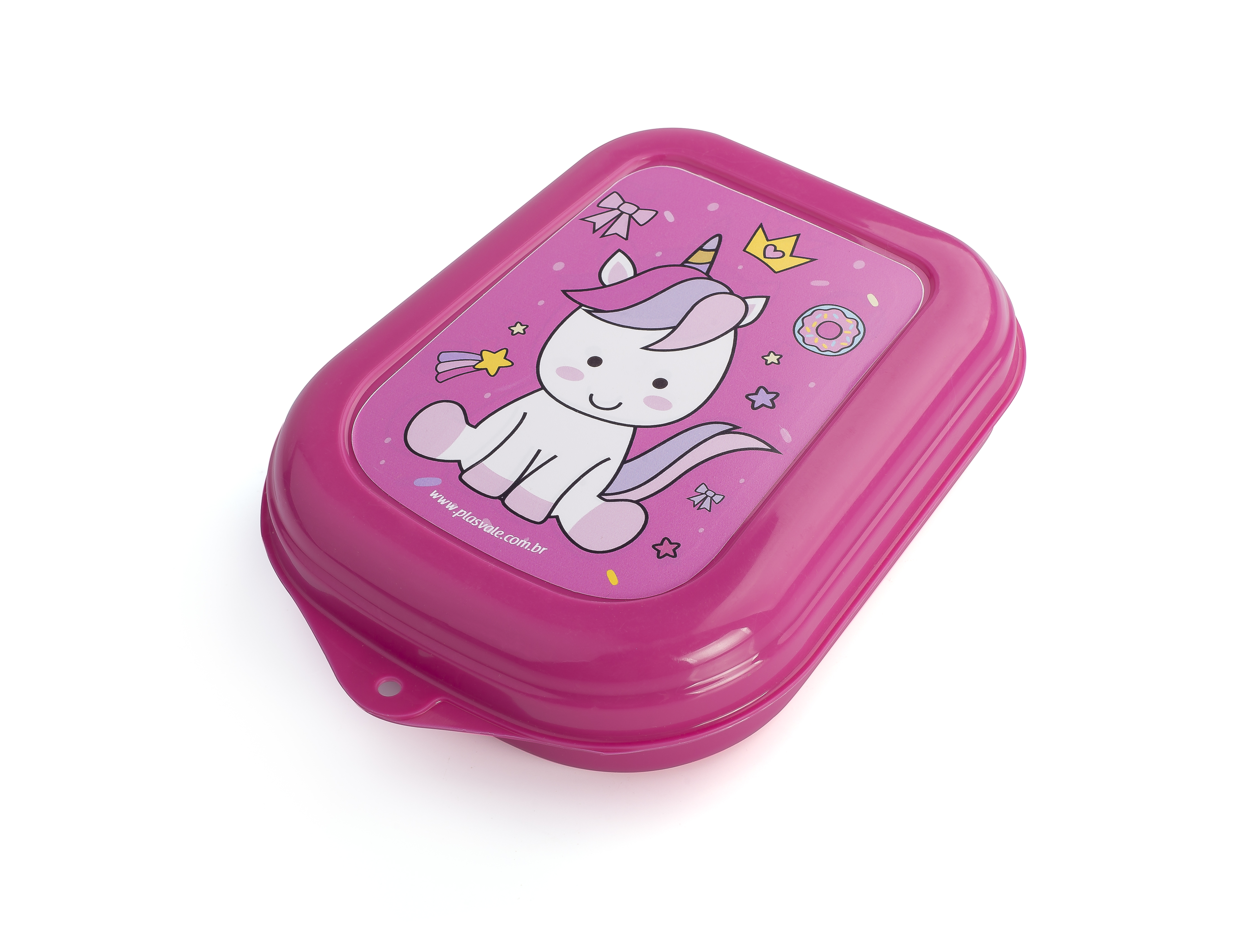 Sanduicheira Plasvale rosa - Linha Kids (Unicórnio) a partir de R$ 3,47