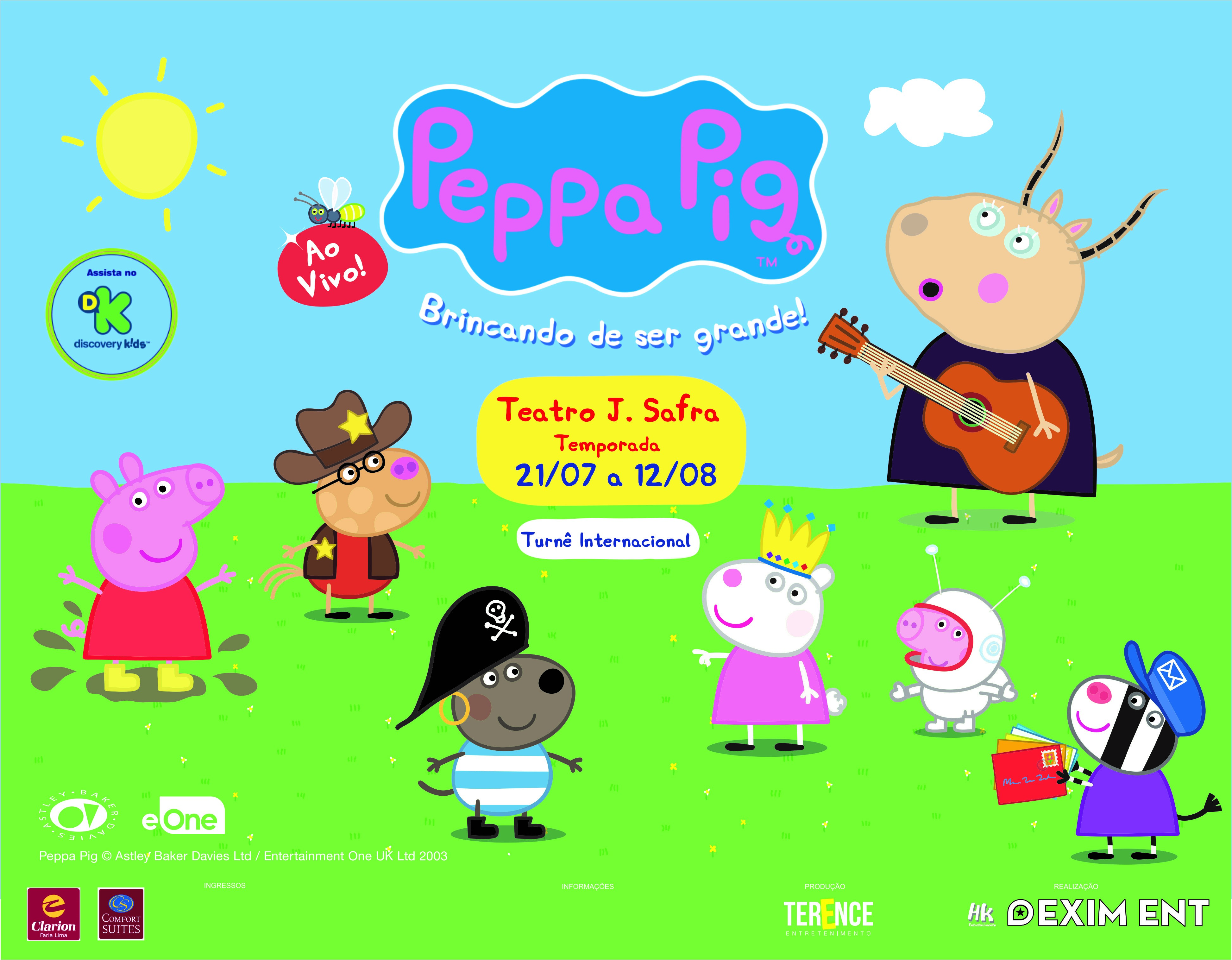 Peppa Pig chega aos teatros