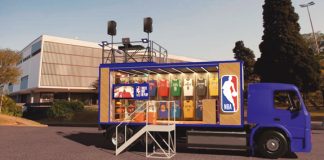 NBA inaugura formato de loja sobre rodas